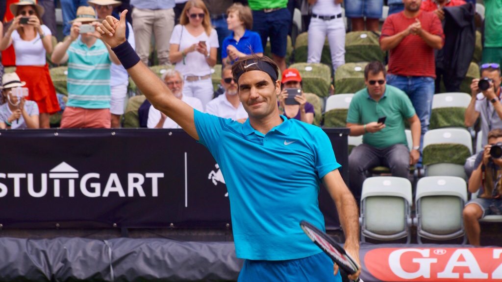 Treffen mit dem Tennis-König auf Rasen: Roger Federer