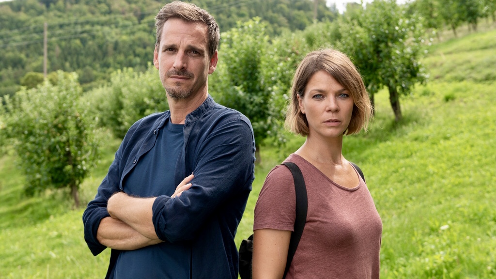 Konrad Diener (Max von Thun) und Maris Bächle (Jessica Schwarz), Copyright: ZDF/Maria Wiesler.