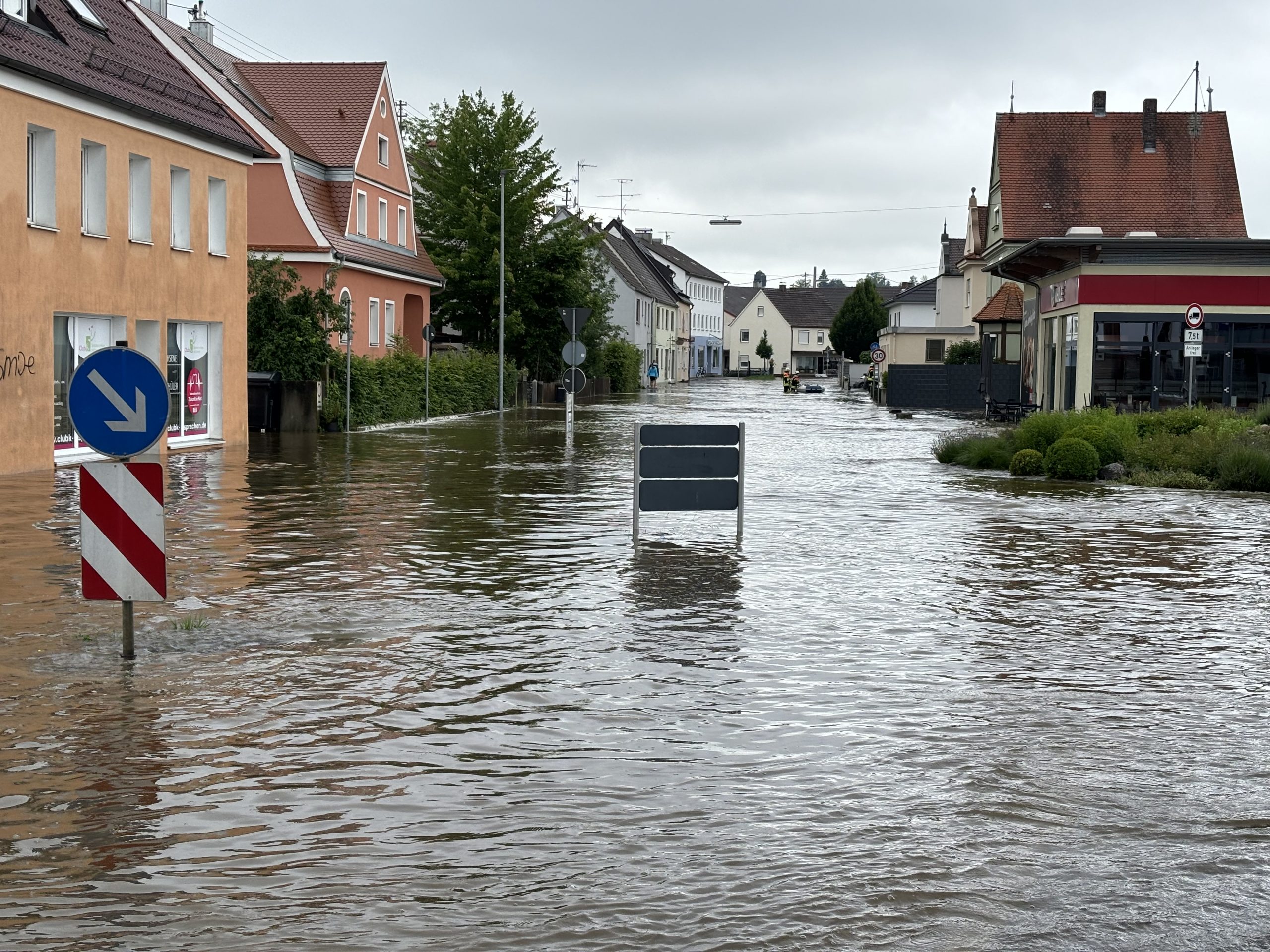 Hochwasser in Wertingen